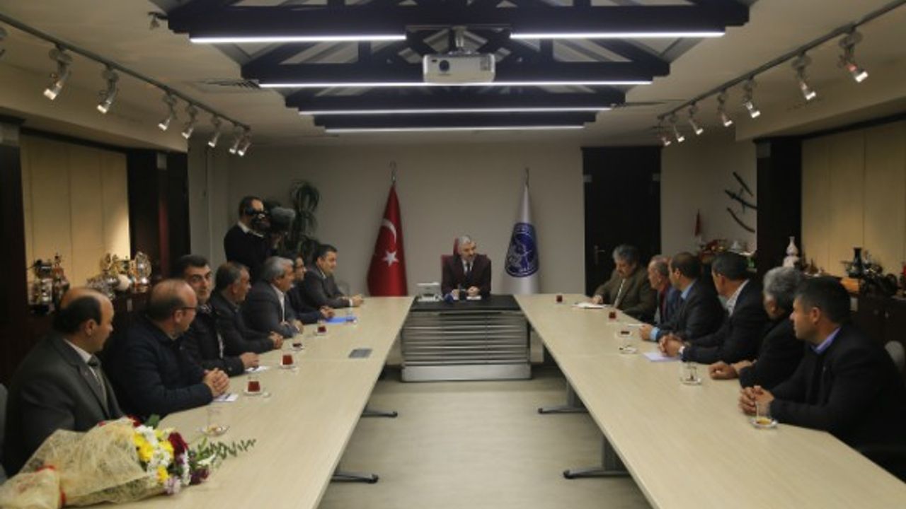 Alevi Vakıflar Federasyonu Başkan Çelik’i ziyaret etti 