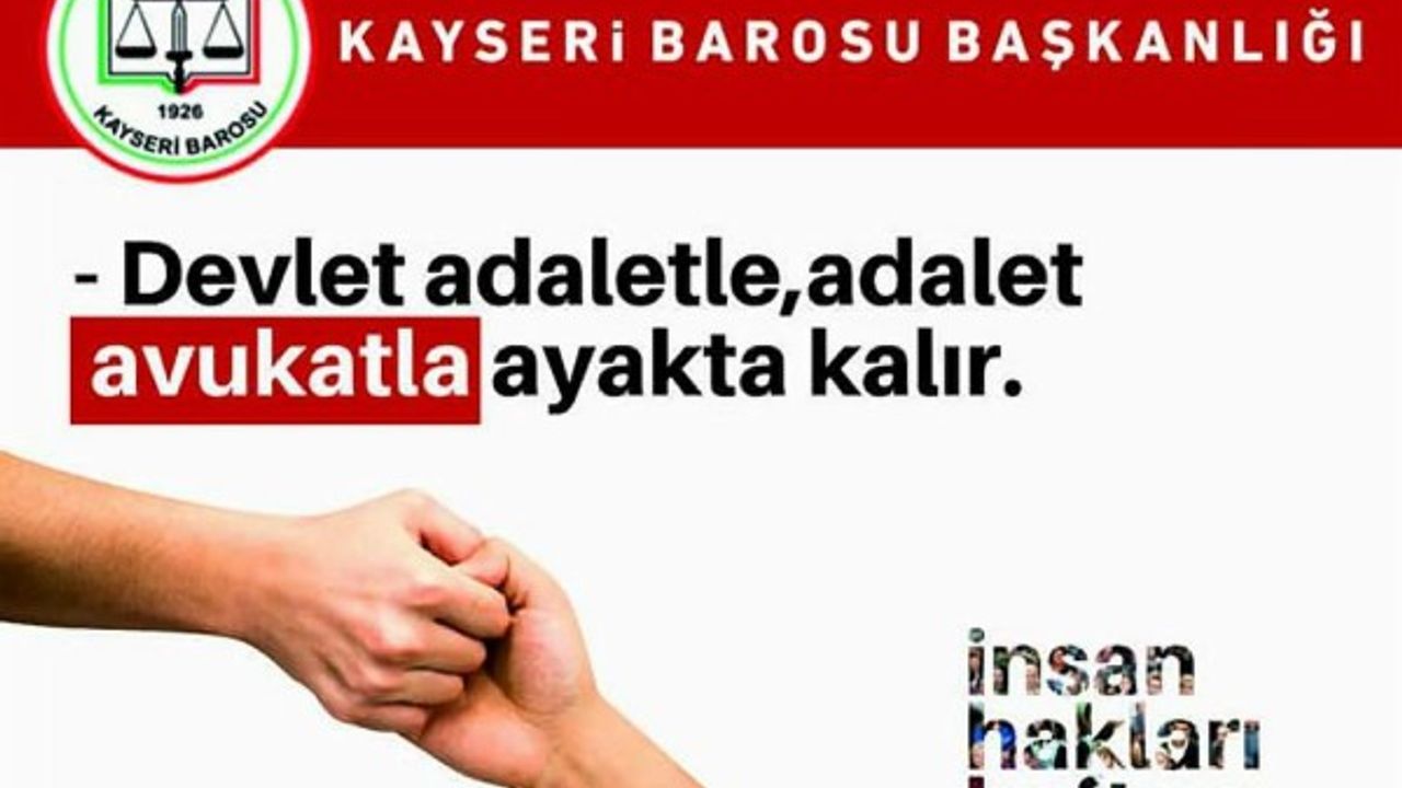 Av. Dursun: “Hukukçuların hukuktan başka yollara sapmayacağı dileklerimizle”