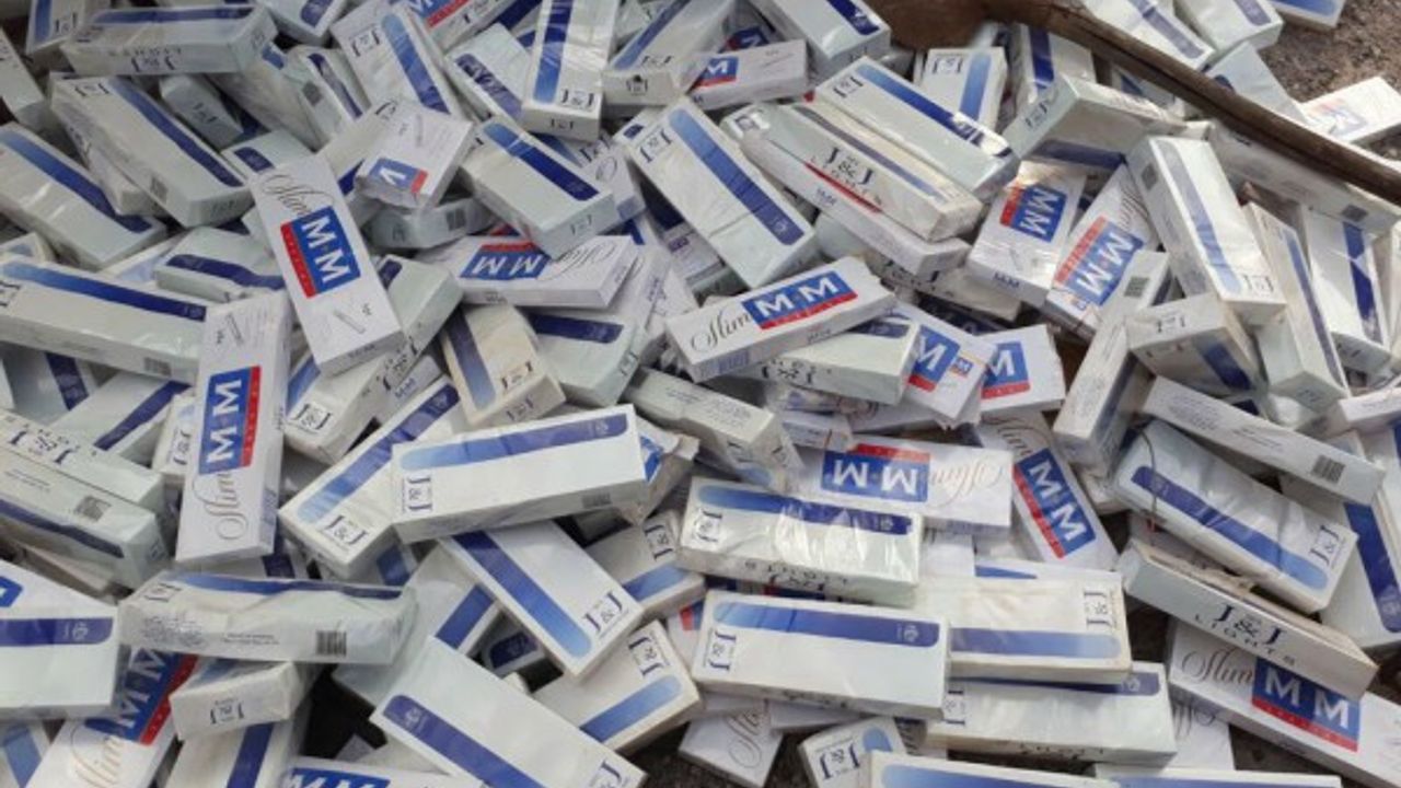 10970 Paket Kaçak Sigara Ele Geçirildi