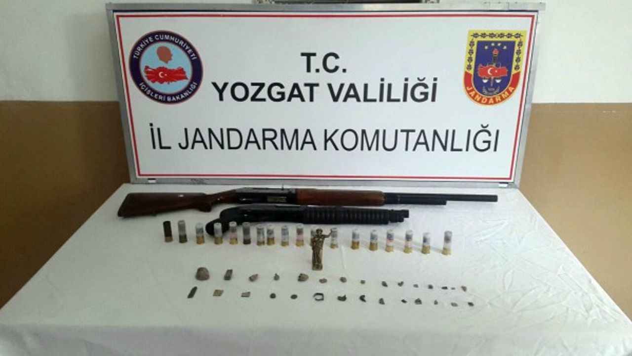 Yozgat'ta 34 parça tarihi eser ele geçirildi