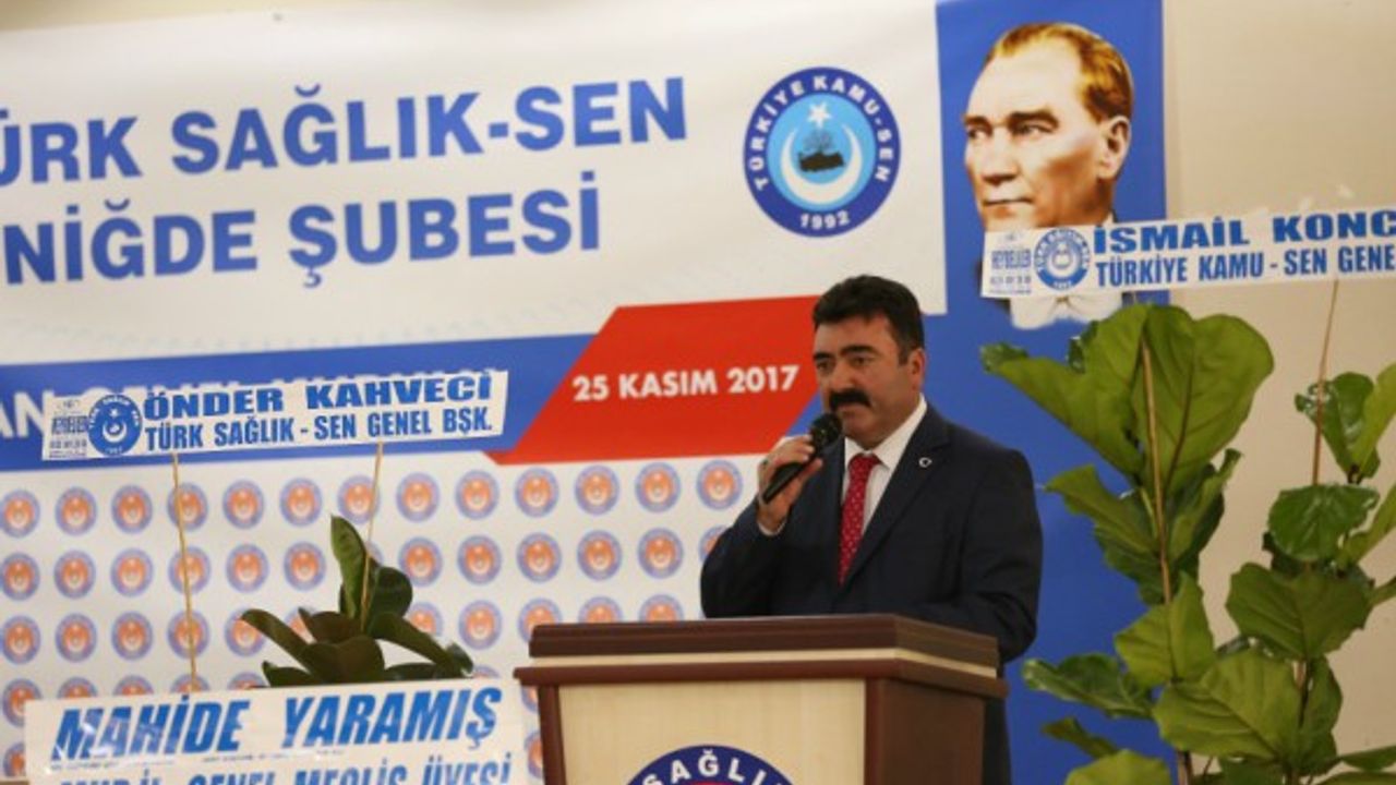 Niğde Türk Sağlık Sen Genel kurul yaptı 