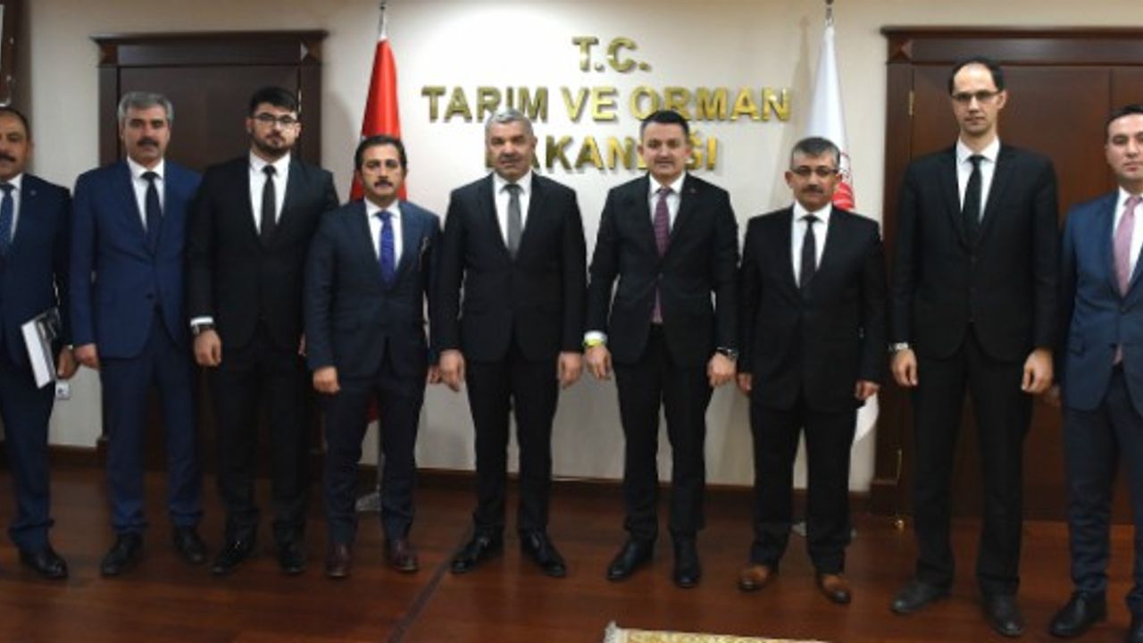 Başkan Çelik Tarım ve Orman Bakanı Pakdemirli ile görüştü 