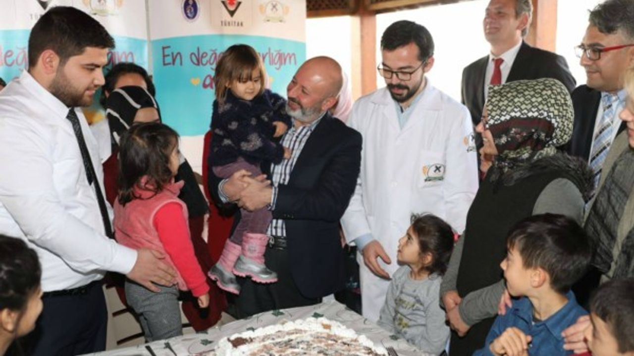 Çölyak hastası çocukların doğum günü kutlandı 