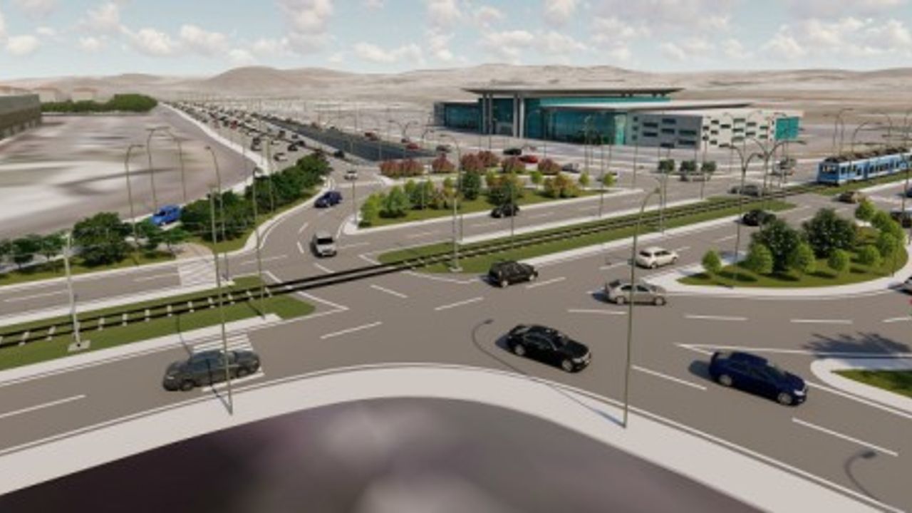 Terminal Kavşağı’ndaki katlı kavşak çalışmaları hızla ilerliyor 