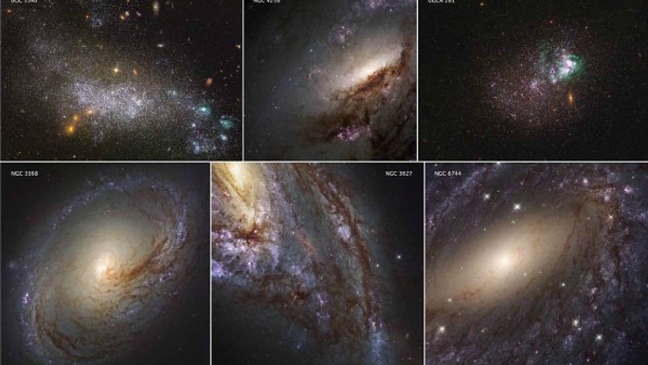 Hubble’in çektiği en yakın galaksilerin görüntülerini yayımladı 