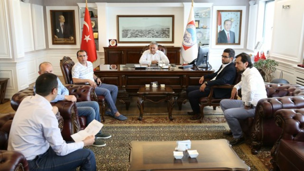 KTO Emlak Komitesi Üyeleri Melikgazi Belediyesini ziyaret etti 