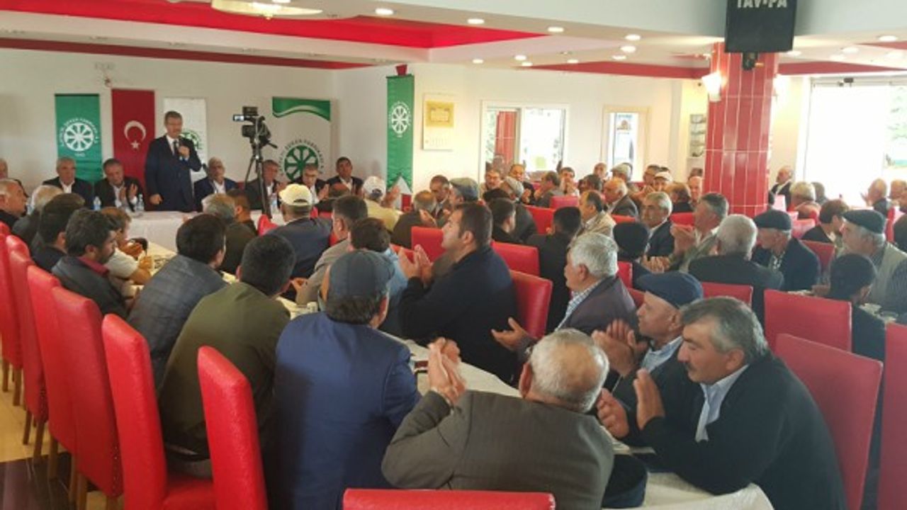 Kayseri Şeker Tokat- Zile pancar çiftçileri ile buluştu 
