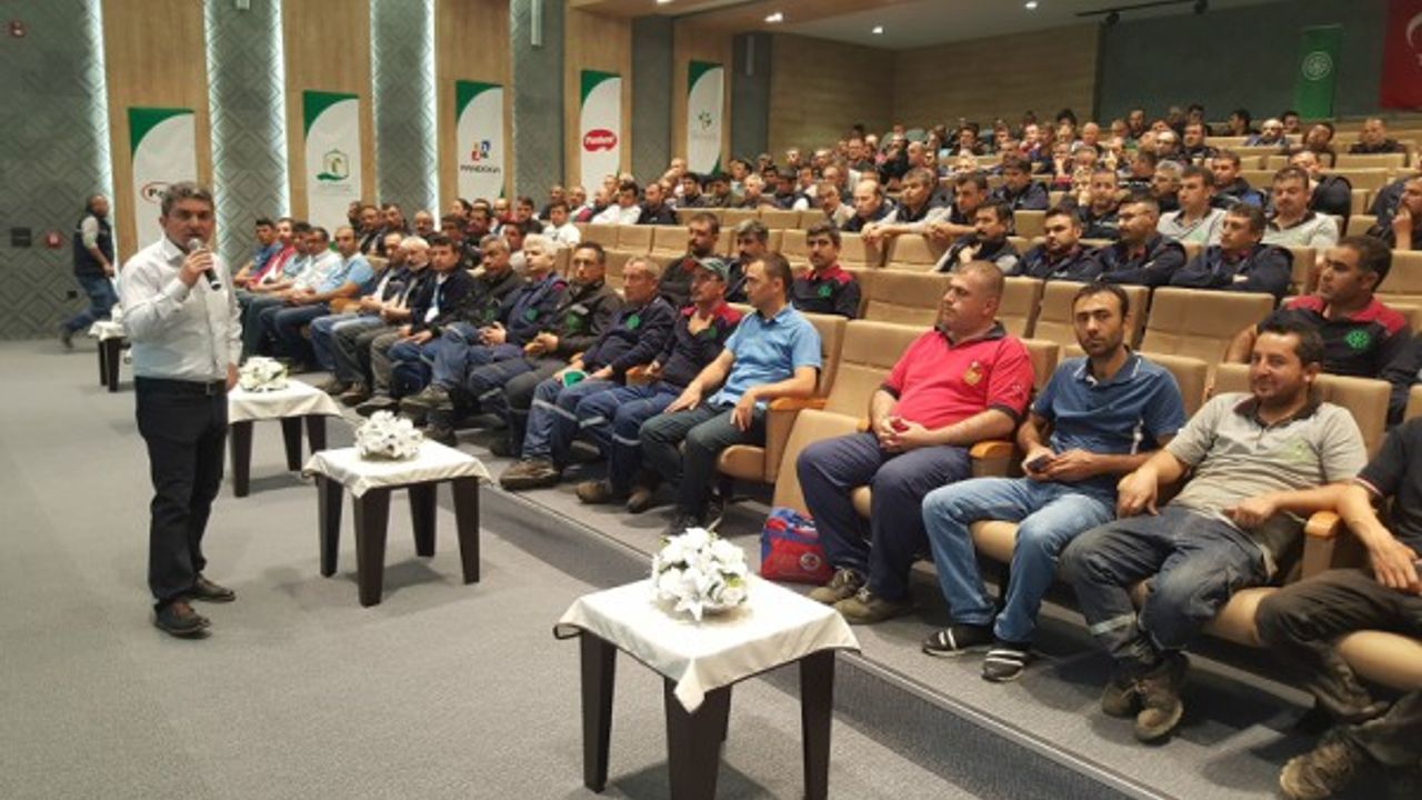 Kayseri Şeker çalışanlarına iş sağlığı ve güvenliği eğitimi verildi