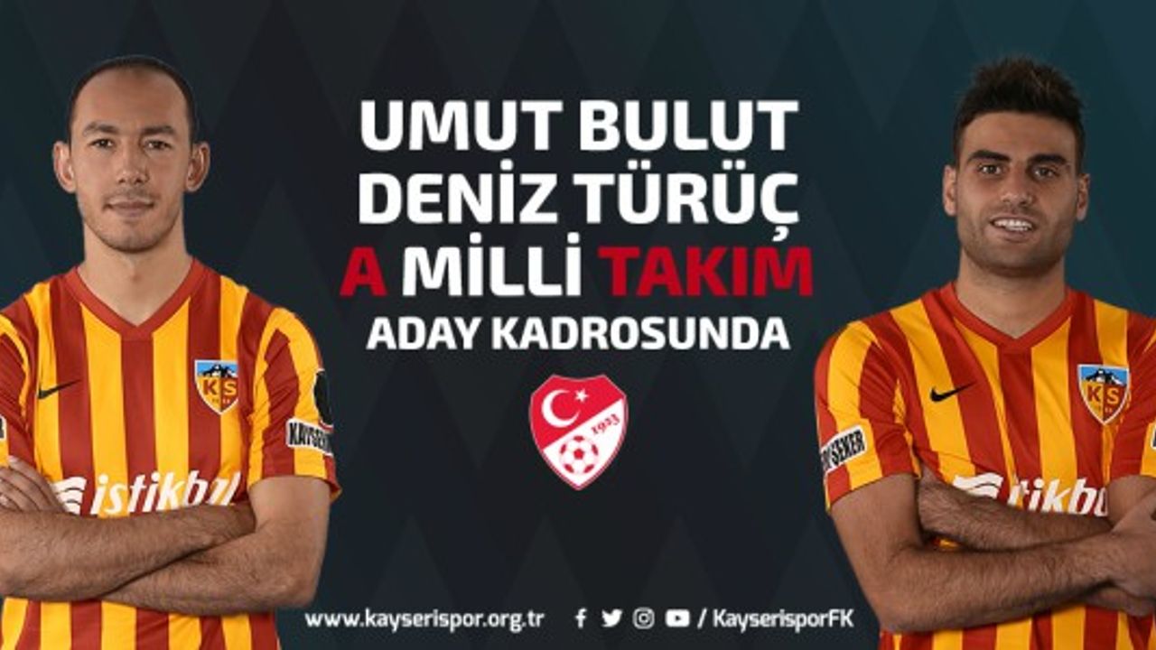 Umut Bulut ve Deniz Türüç’e milli davet