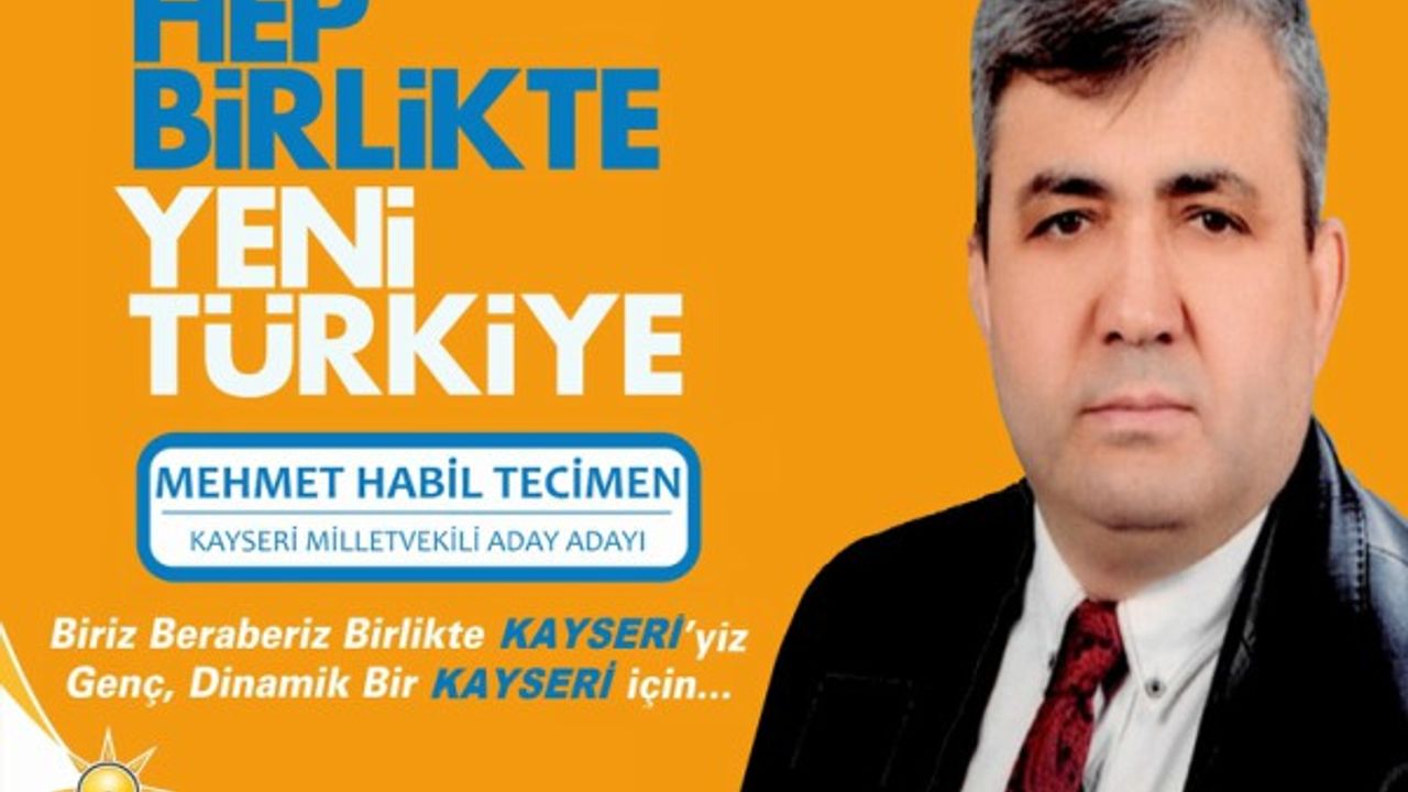 BİK Kayseri İl Müdürü Tecimen, milletvekili aday adaylığı için istifa etti