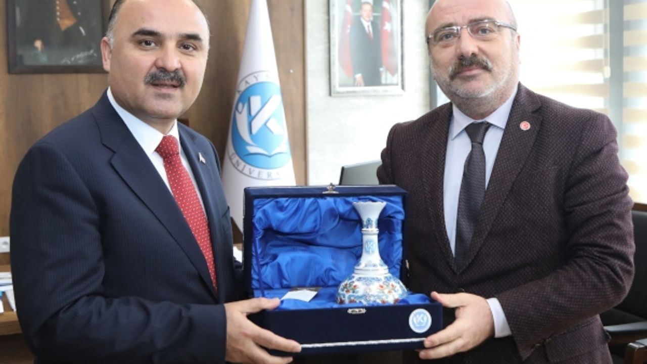 Vali Günaydın’dan KAYÜ Rektörü Karamustafa’ya İade-i Ziyaret 