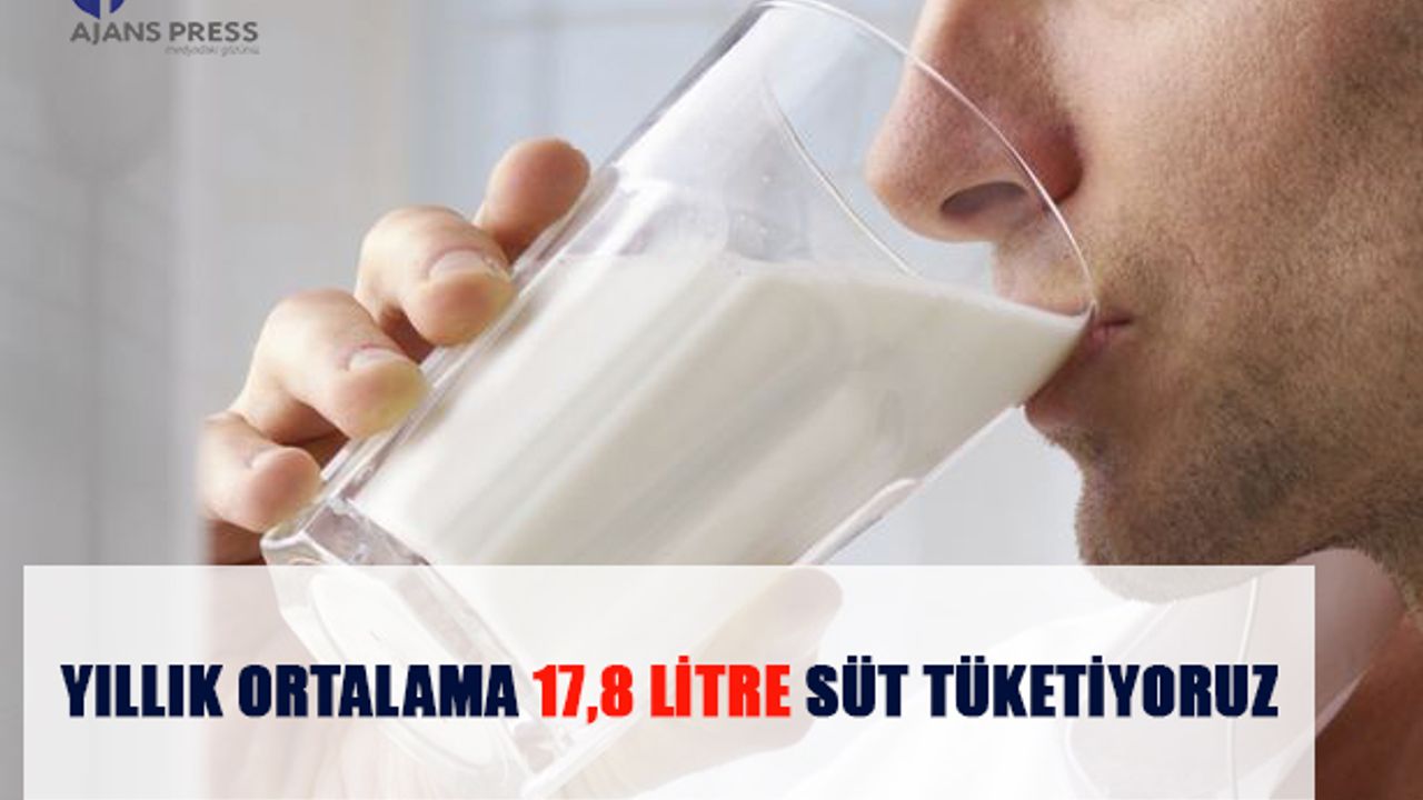 Yıllık Ortalama 17,8 Litre Süt Tüketiyoruz