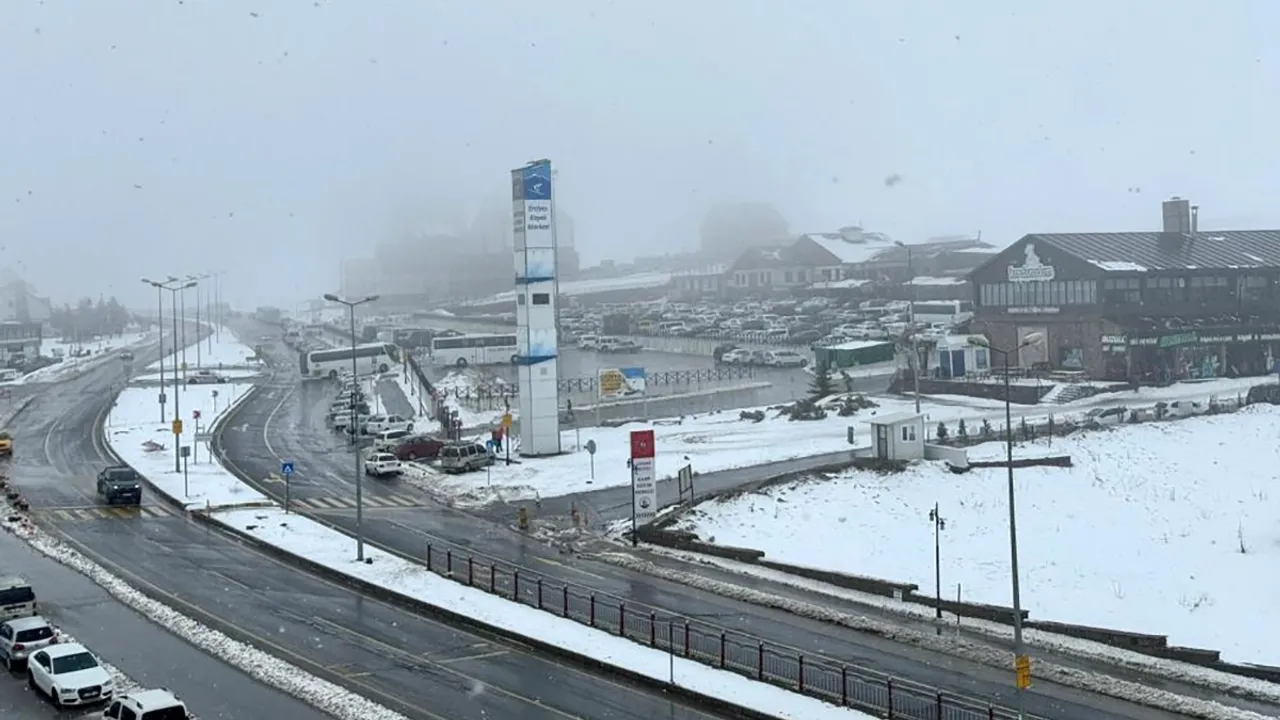 Erciyes'e Gidecekler Dikkat! Yağış Başladı