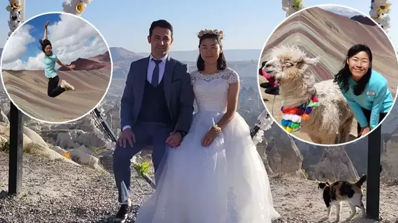40 Ülke Gezen Güney Koreli Kayseri'de Evlendi