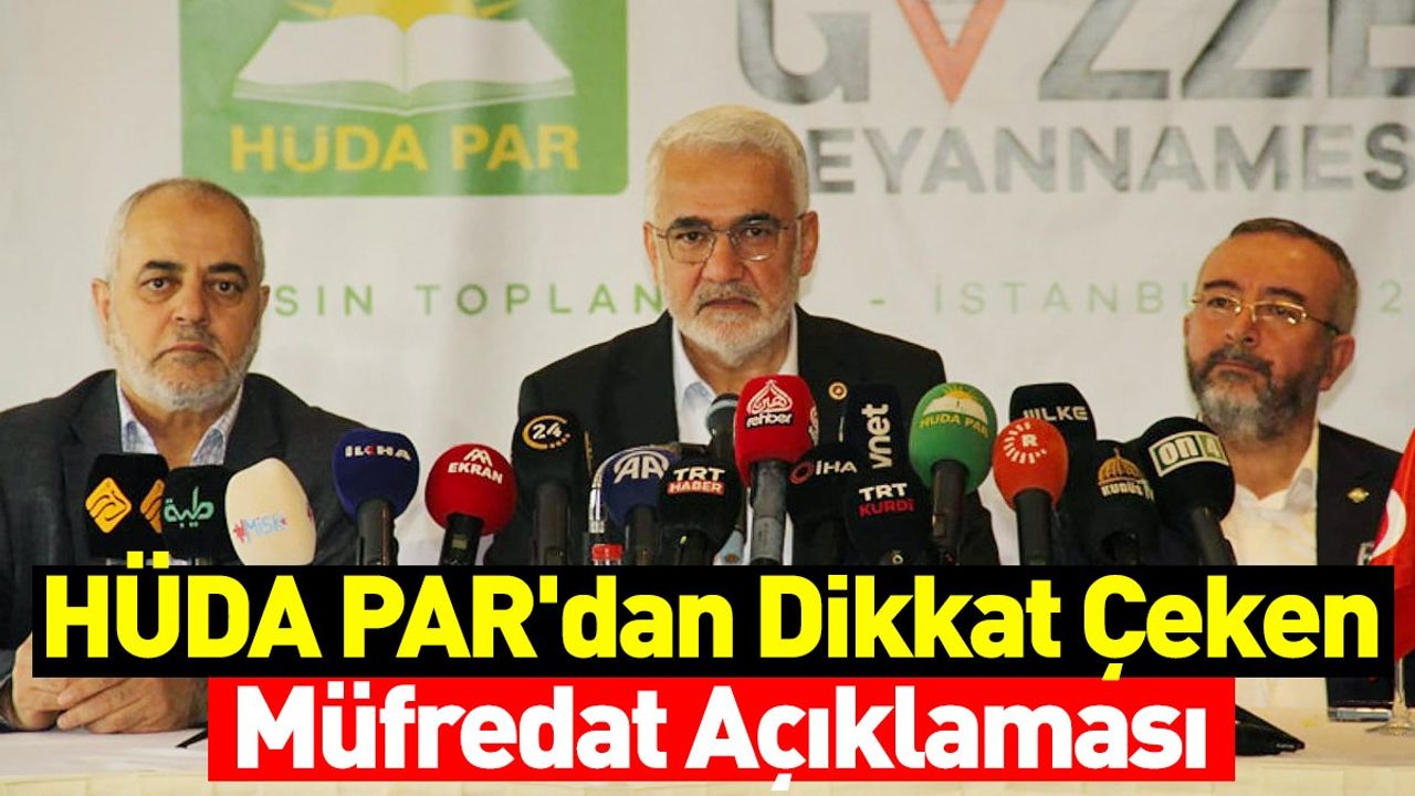 HÜDA PAR'dan Bakanlığa 'Müfredat ' Önerisi