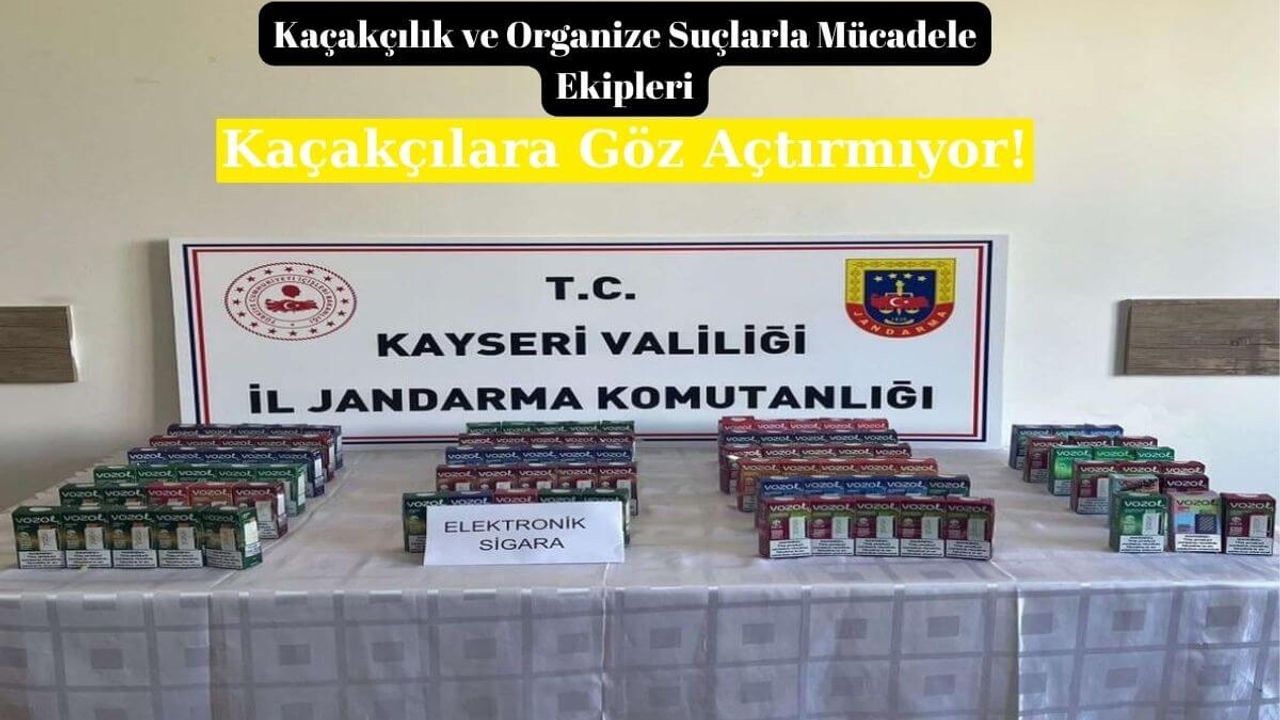 Kayseri'de 70 Bin TL Değerinde Kaçak Sigara Ele Geçirildi!