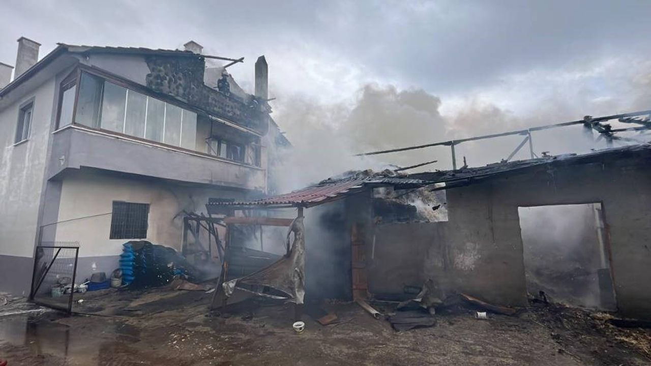 Kalorifer Kazanından Çıkan Yangın Korkuttu