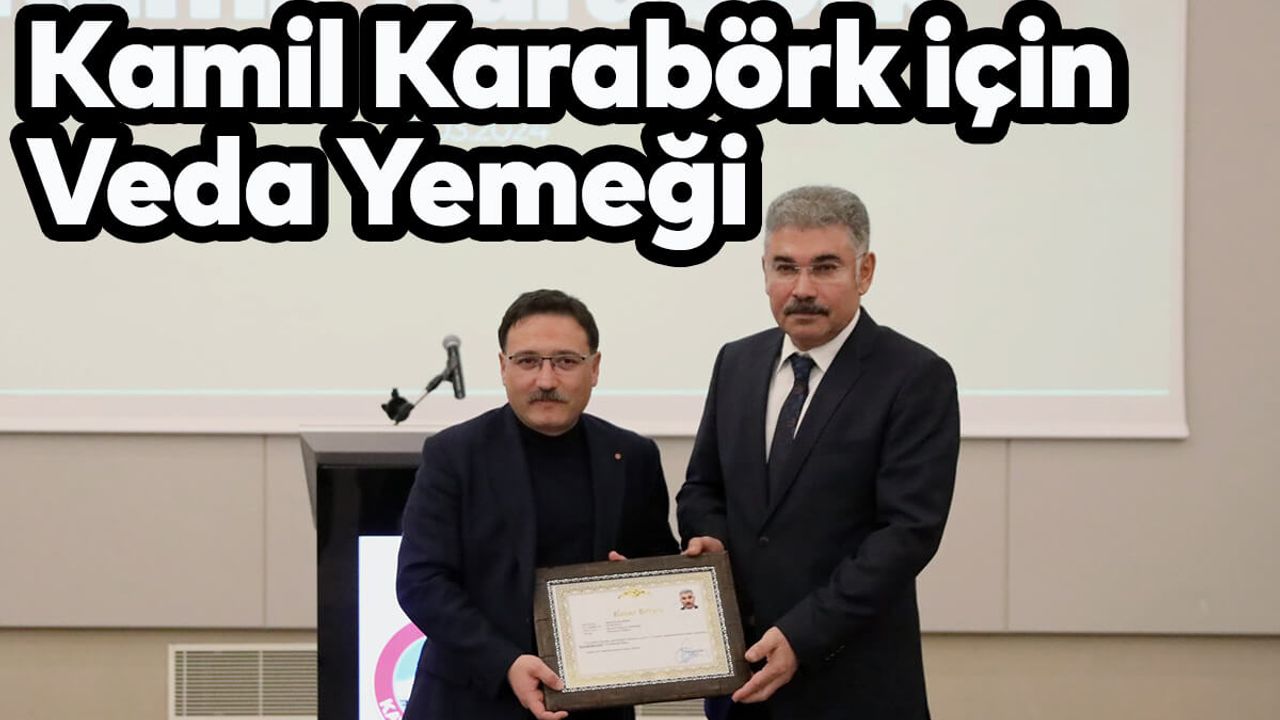 Kamil Karabörk’e Veda Yemeği