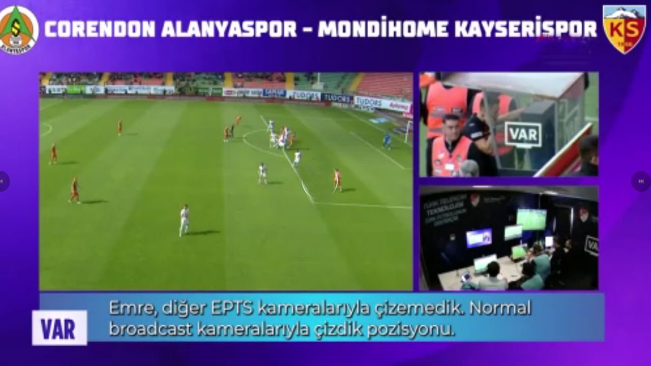 TFF VAR Kayıtlarını Açıkladı! İşte VAR'a Gidilen Maçlar