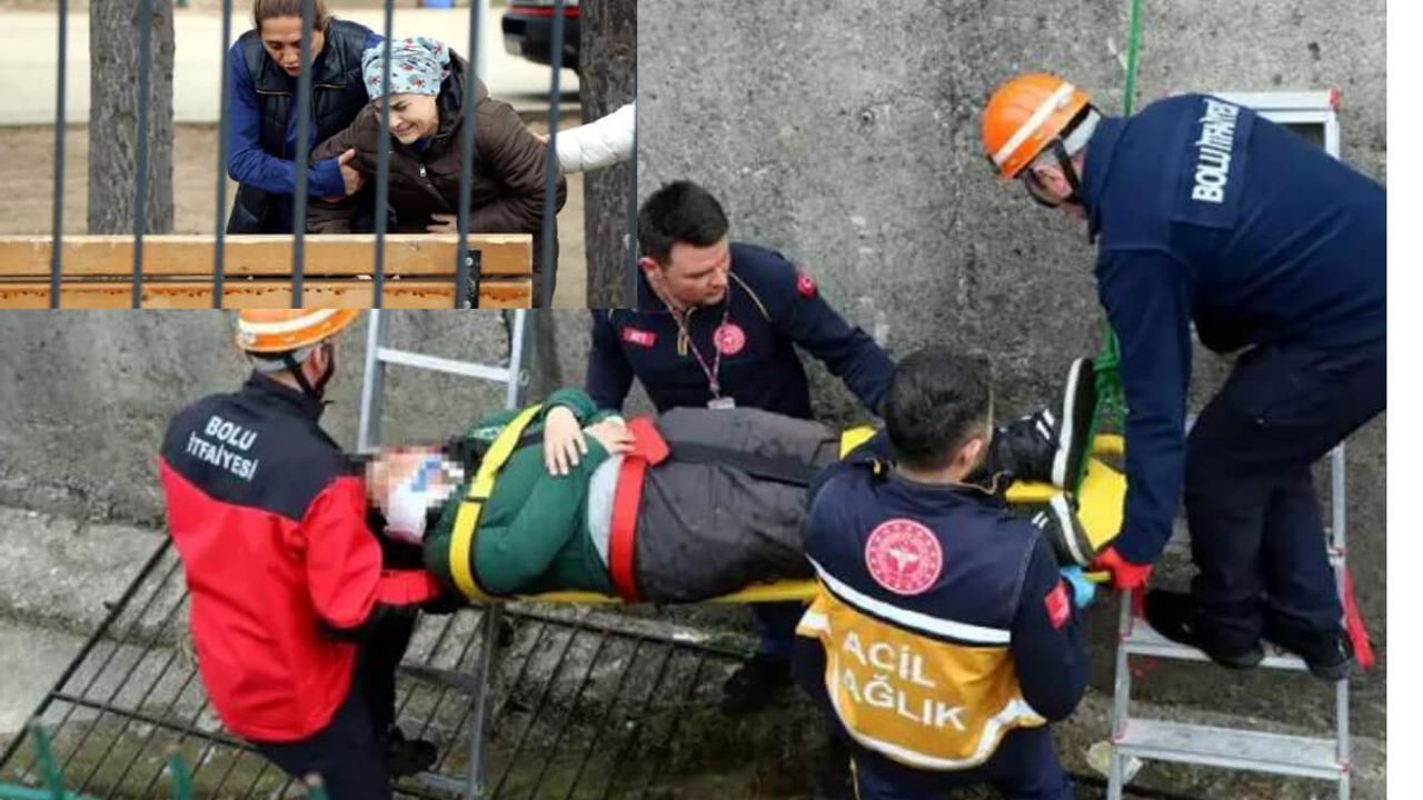 Okul Bahçesindeki Demir Korkuluk Koptu! 2 Öğrenci Su Kanalına Uçtu