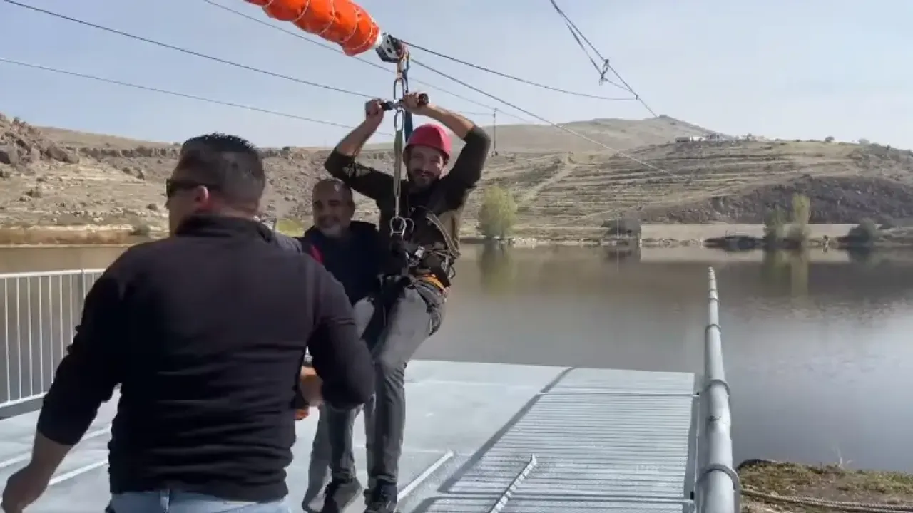 İncesu Marinaya Kurulan Zipline İçin Geri Sayım Başladı