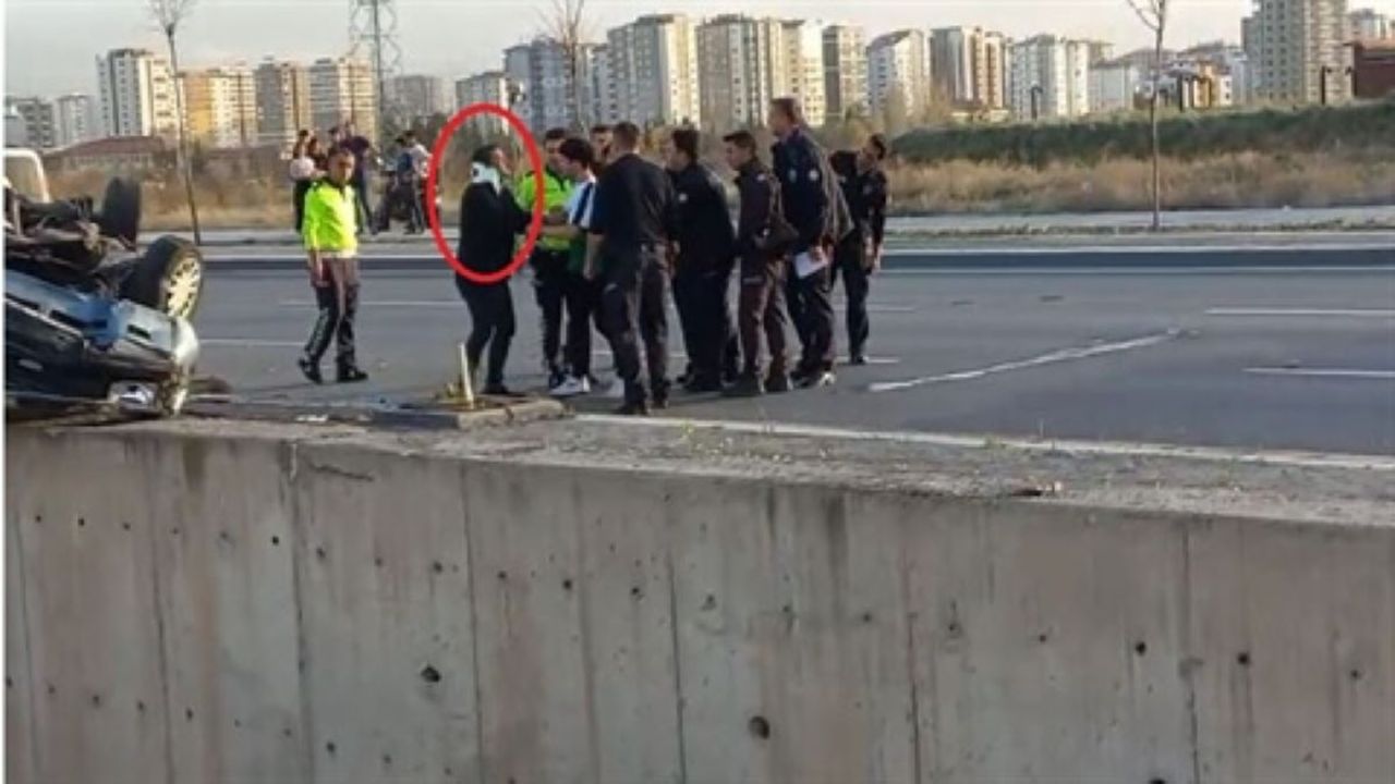 Kayseri’de Yaralı Otomobil Sürücüsü, Polisle Kavga Etti