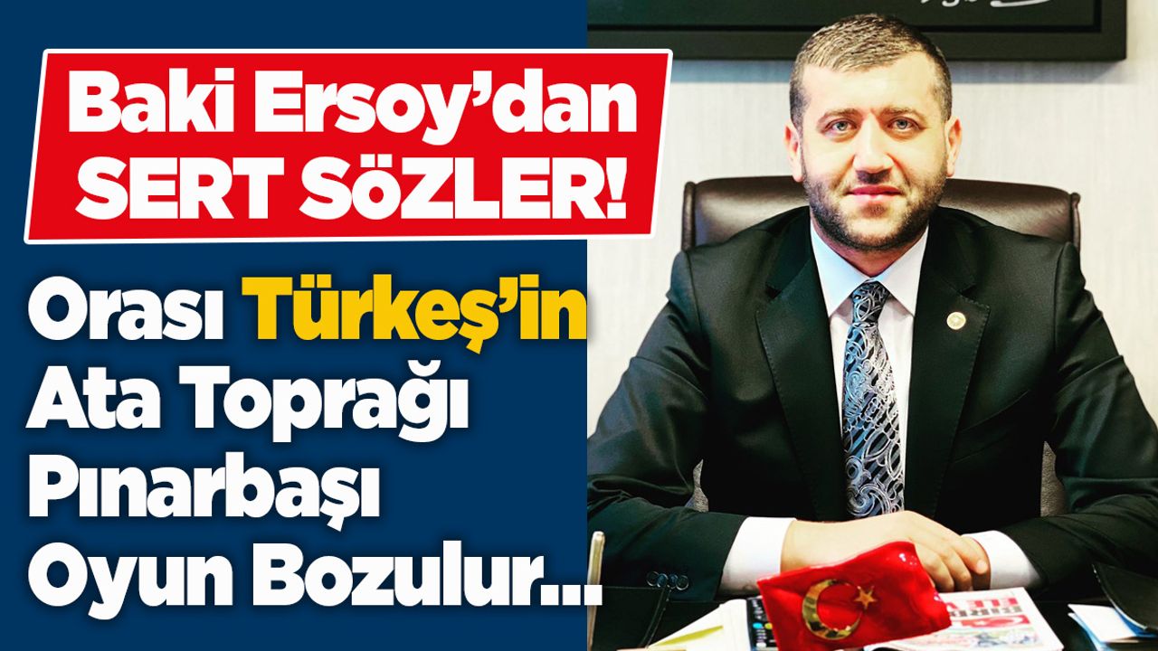 Ersoy'dan Pınarbaşı Açıklaması: FETÖ Kumpası Kurmaya Çalışıyorlar