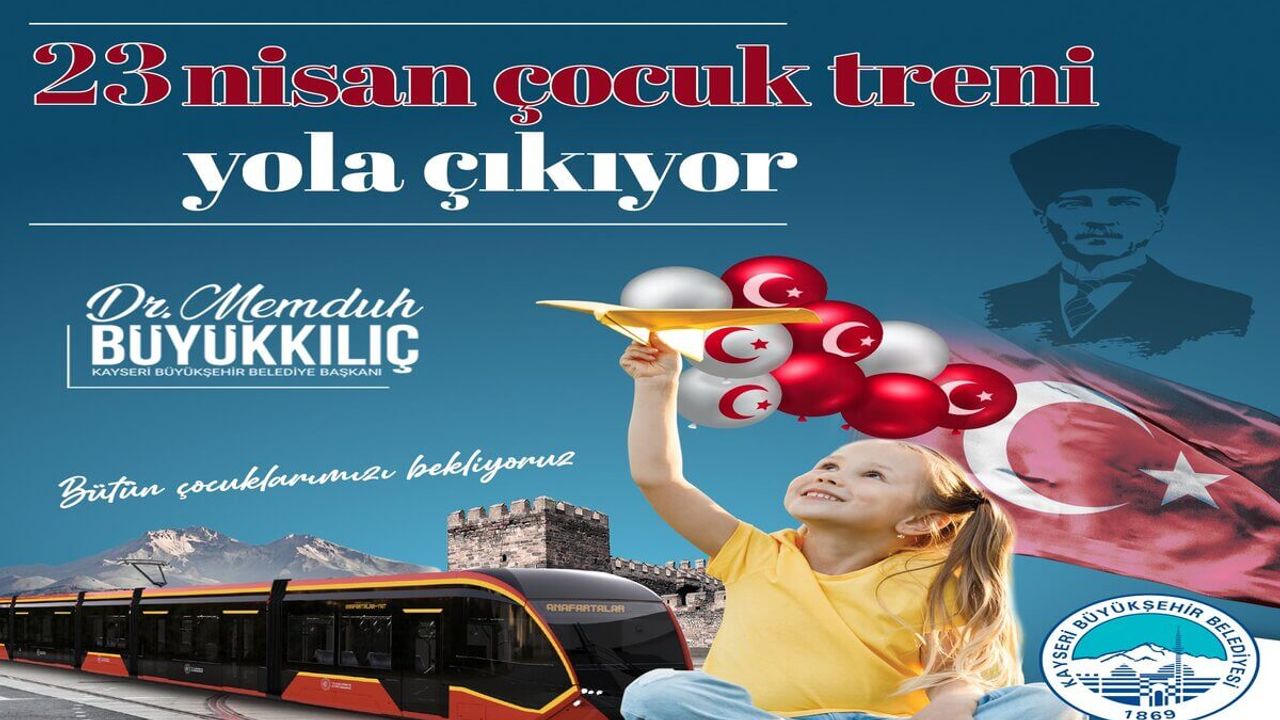 Kayseri'de Tramvayda Çocukları Bekleyen 23 Nisan Sürprizi!