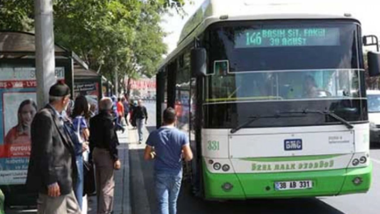 Kayseri'de Ücretsiz Ulaşım! 5 Gün Boyunca O Bölgeye Bedava Olacak