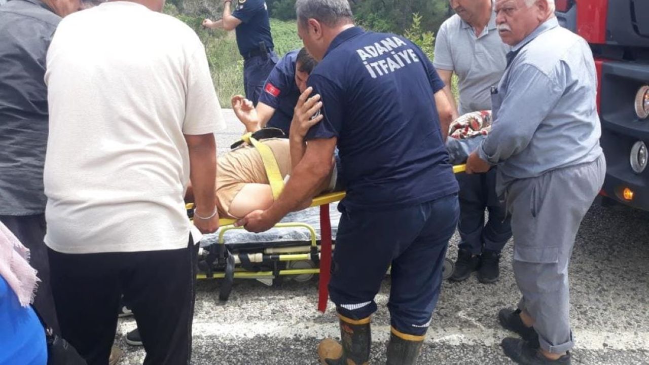 Bahçeyi Çapalamak İstedi, Bacağını Makineye Kaptırdı!