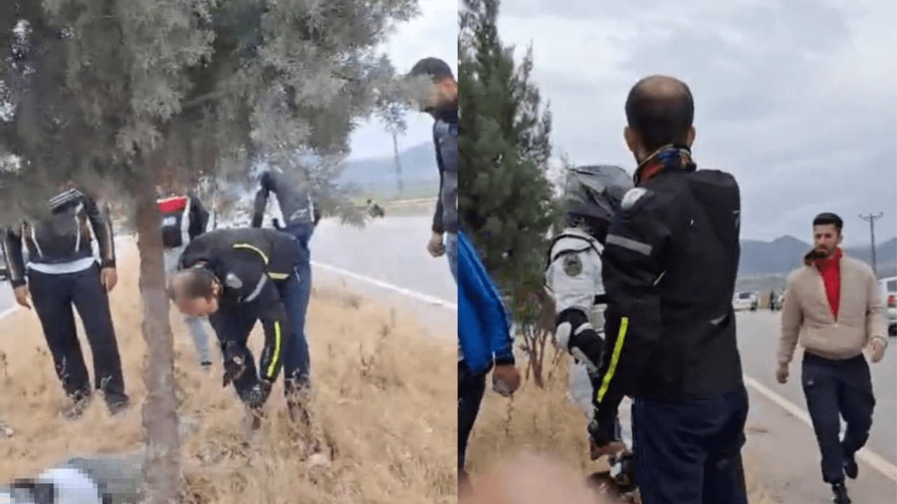 Motosiklet Refüjdeki Ağaca Çarptı: 1 Ölü