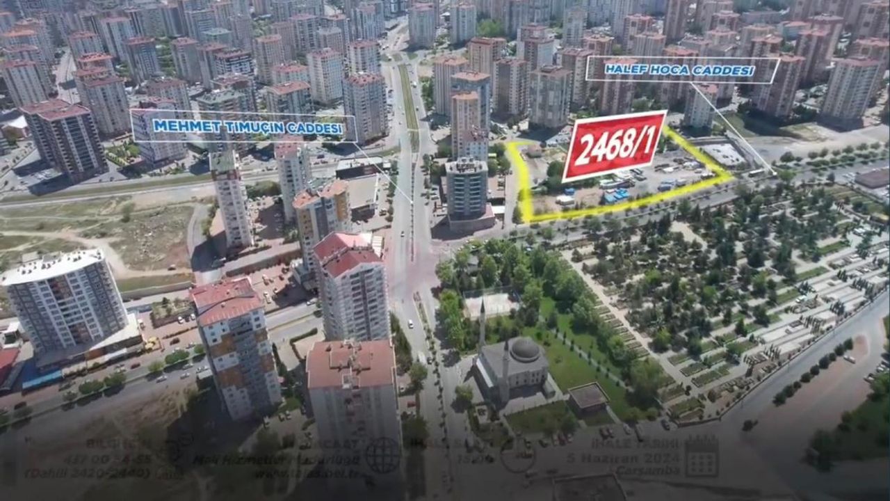 Talas Belediyesi'nden Kaçırılmayacak Fırsat! Ticaret Arsası Satışa Çıkıyor