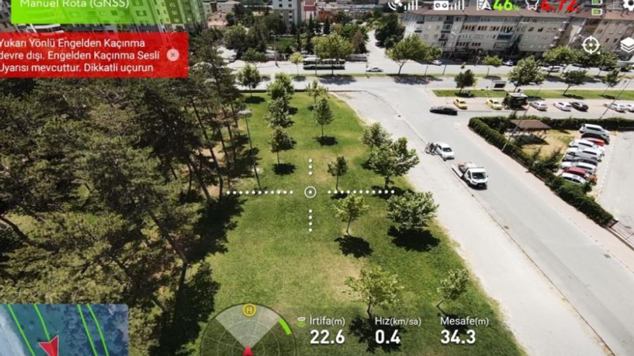 Kayseri’de İnsansız Hava Aracı Çalışma Gerçekleştirdi