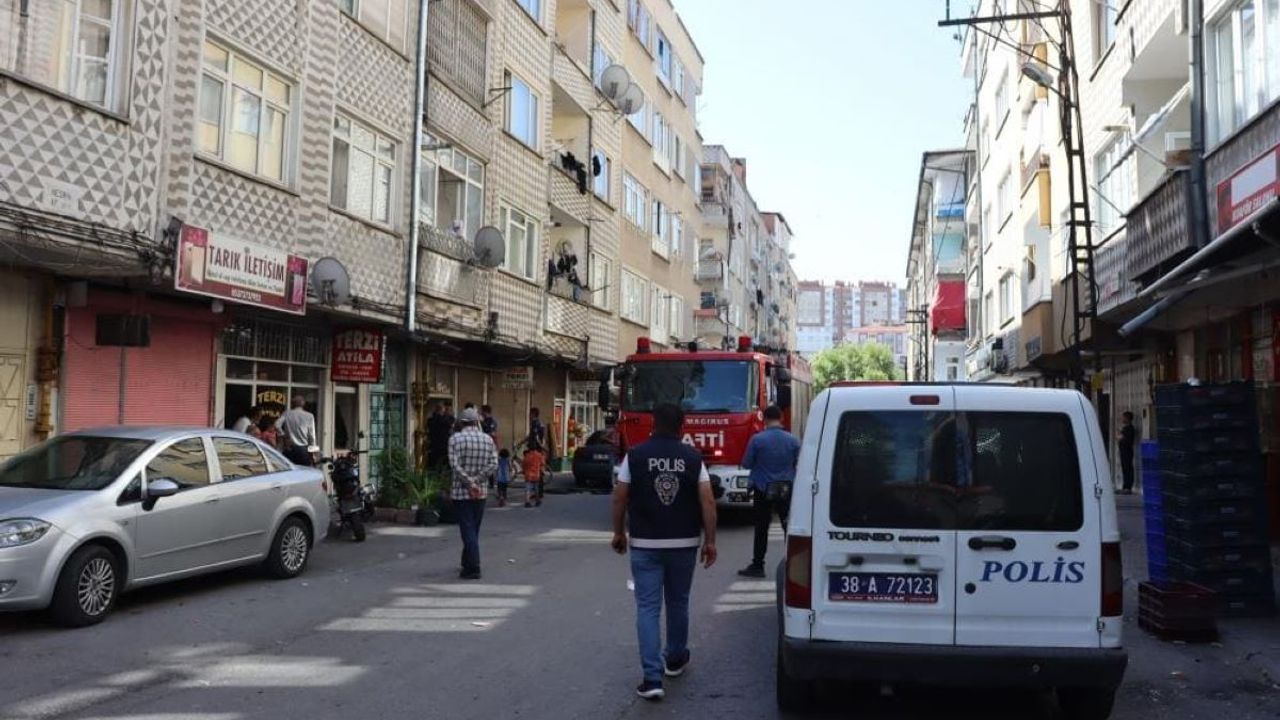 Kayseri’de Korkutan Yangın! Alevler Evi Sardı