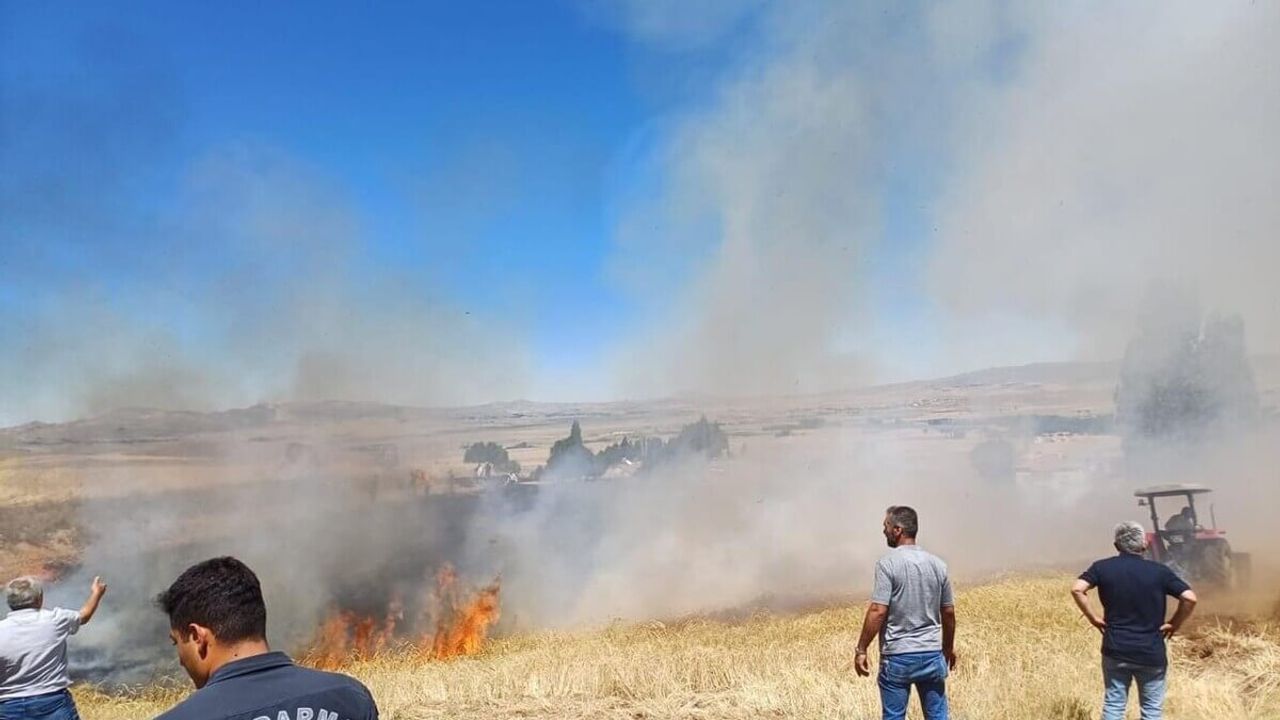 Kayseri’nin Komşusunda Korkutan Yangın!