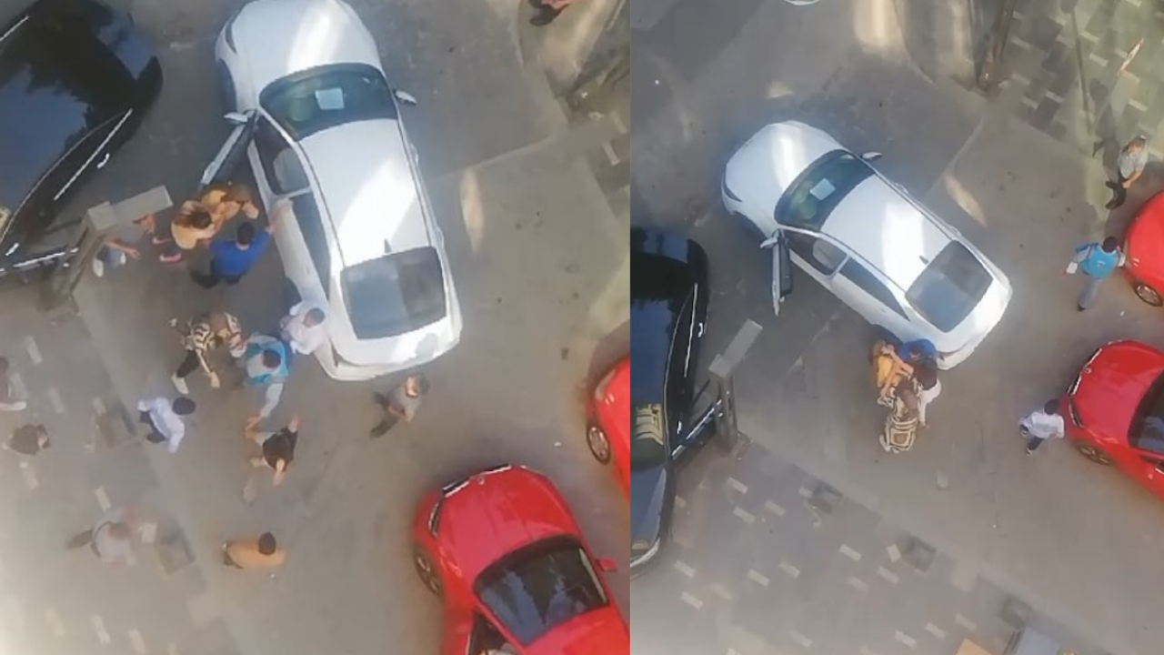 Kadın Sürücülerin Tekme Tokat Yol Verme Kavgası Dehşete Düşürdü!