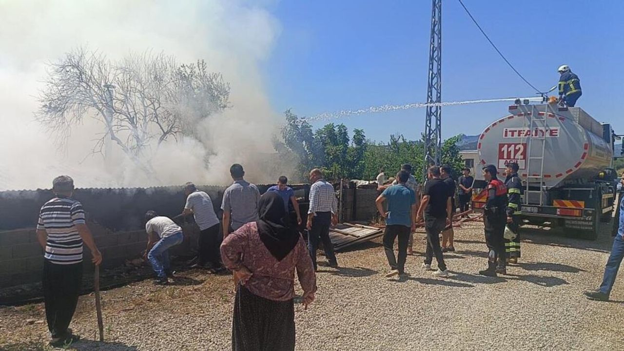 Korkutan Yangın! İtfaiye Olay Yerinde