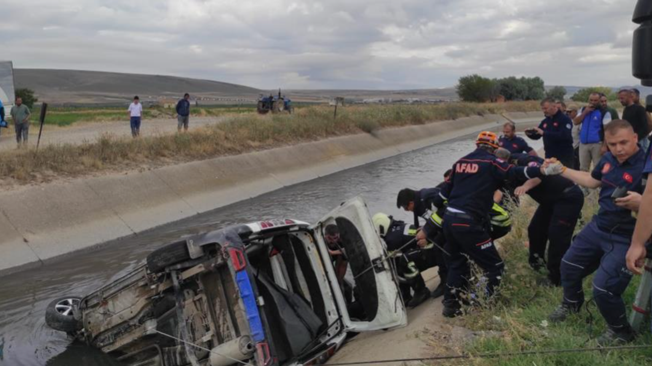 Kayseri’de Korkunç Kaza! Araç Kanala Uçtu: 1 Ölü