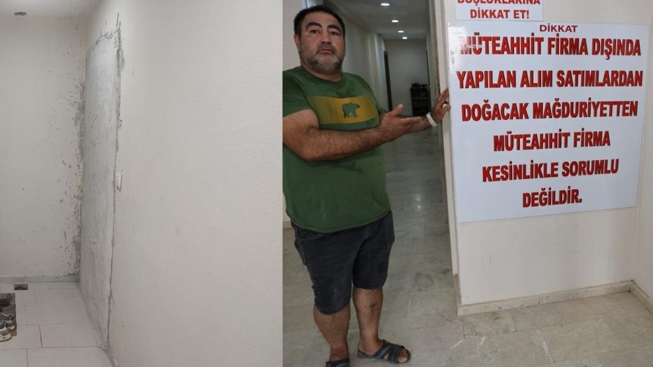 Müteahhit Dolandırıldım Dedi Evin Kapısına Beton Çekti!