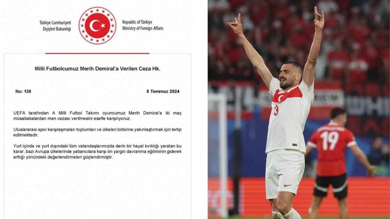 Dışişleri Bakanlığından Merih Demiral Paylaşımı!