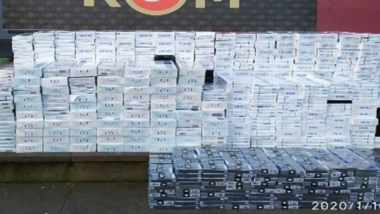 200 Bin Kaçak Sigara 66 Uyuşturucu Hap Ele Geçirildi!