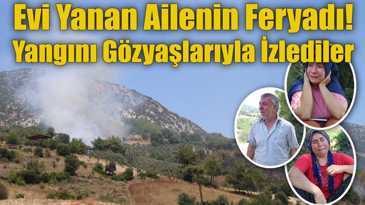Evi Yanan Ailenin Feryadı! Yangını Gözyaşlarıyla İzlediler