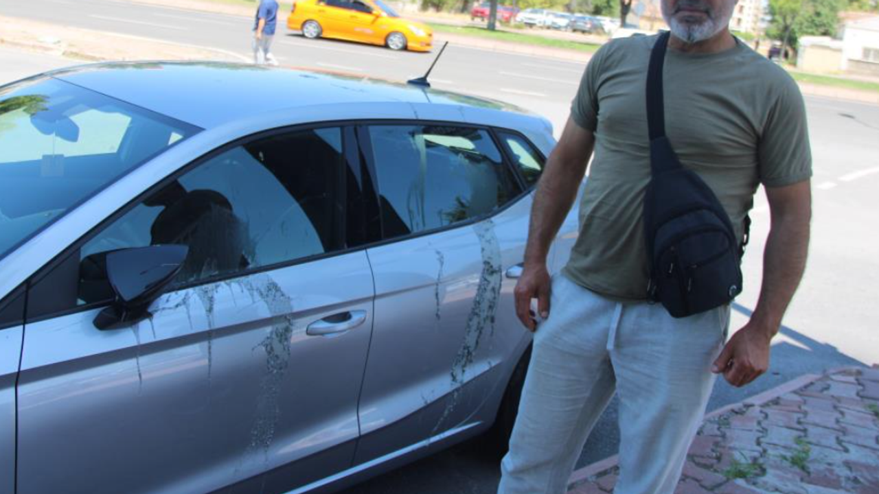 Hollanda’dan Kayseri’ye Geldiğine Pişman Oldu! Aracına Asit Döktüler