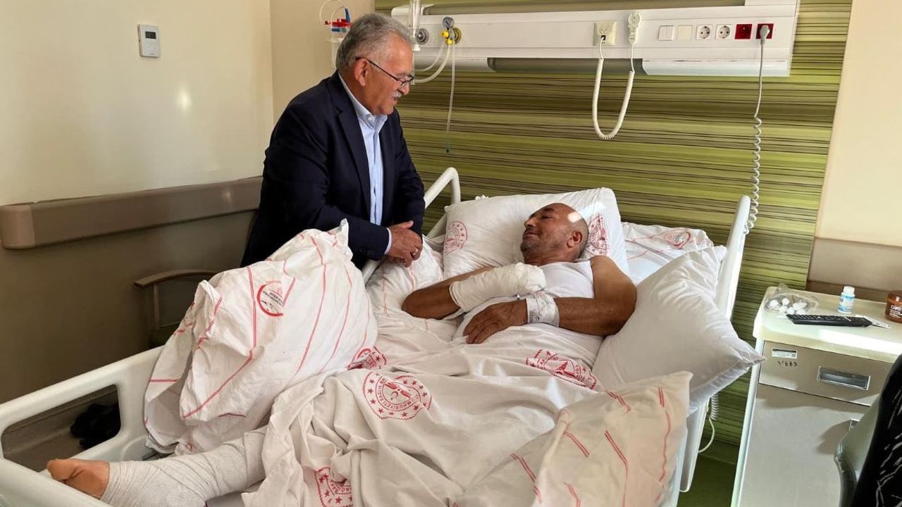 Başkan Büyükkılıç’tan Pınarbaşı'da Vurulan CHP’li İsme Ziyaret!