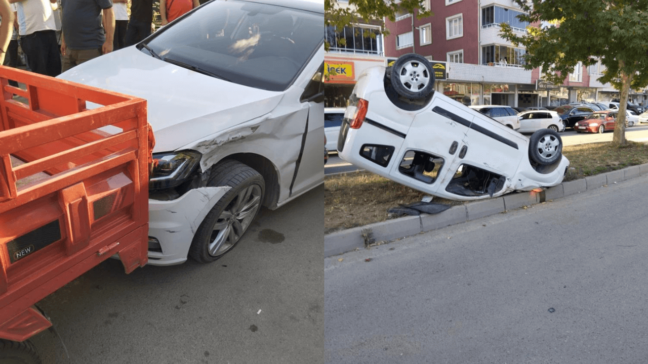 Korkunç Kaza! Kamyonet Ve Otomobil Çarpıştı: 8 Yaralı