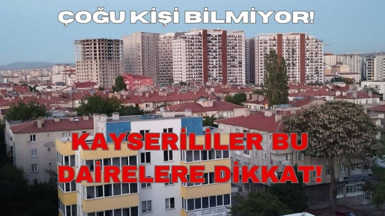 Kayserililer, Bu Dairelere Dikkat! Hem Ucuz Hem de Yatırımlı!