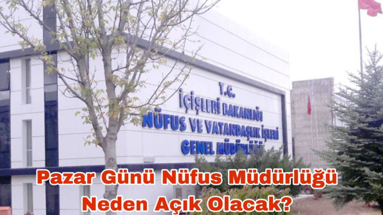 Kayseri’de Nüfus Müdürlüğü Pazar Günü Açık Olacak