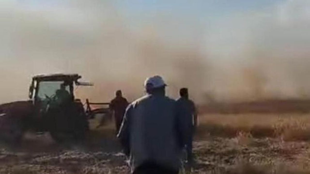 Trafodan Çıkan Yangın, 25 Dönümlük Ekili Alanı Yok Etti