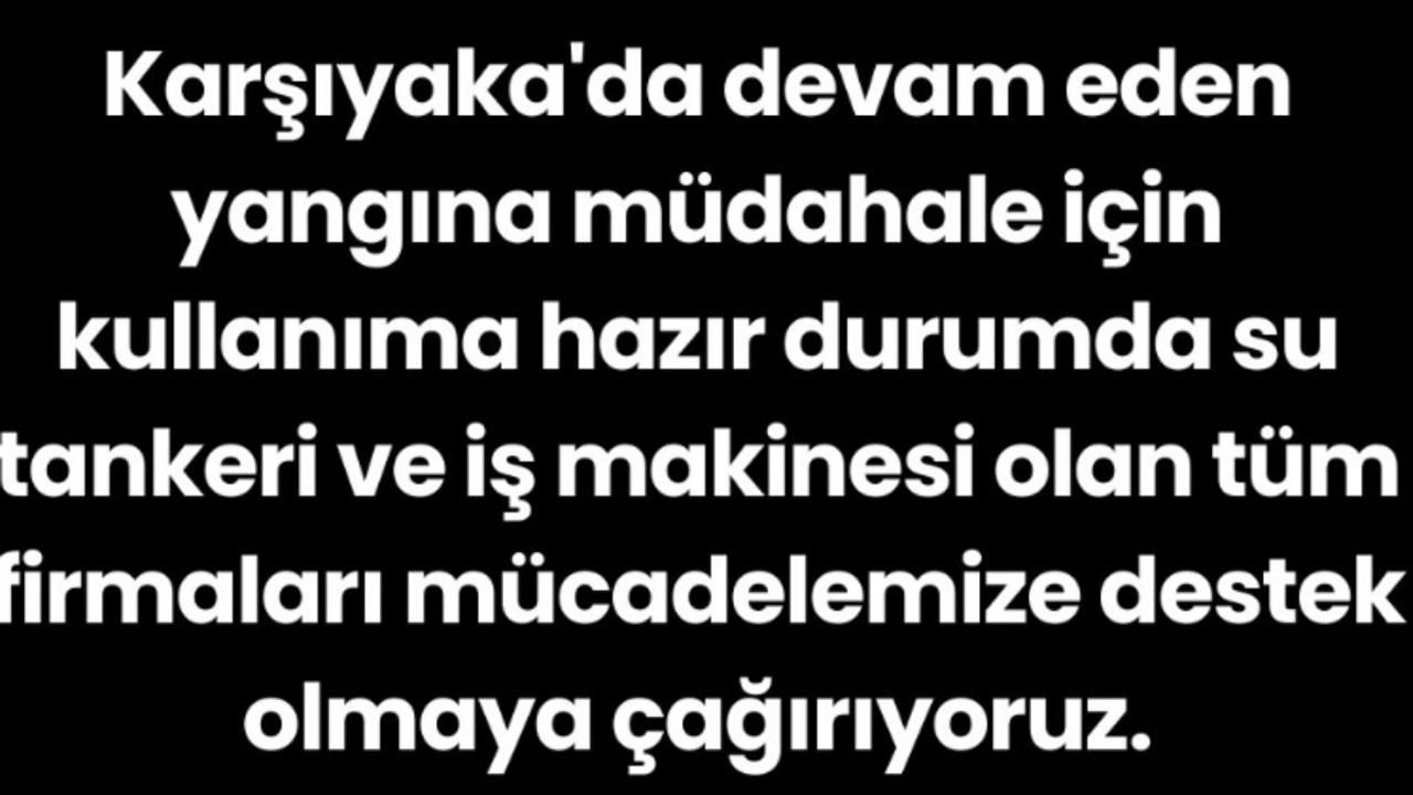 Son Dakika; İzmir'den 'Acil Yardım Çağrısı'!