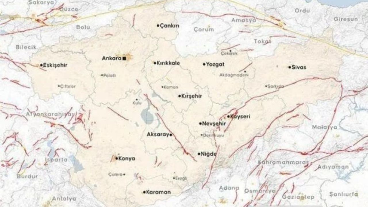 Diri Fay Haritası Yenilendi! İşte Kayseri’nin Deprem Risk Durumu!